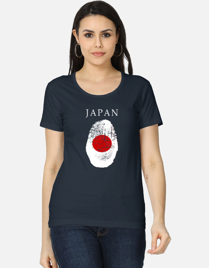 C-Labs Japan Women's Classic T-Shirt Navy Blue Front_1_c_3_7a910ab3-4a47-4415-9e3a-6ffd5370ab3c