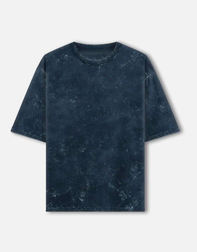 C-Labs C-Standard: Acid Washed Oversized Tee Acid Wash Oversized Tee Navy Blue Front_1_c_3_80ddb237-aab5-4650-b192-5af94894689d