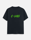 C-Labs C-LABS Neon Green Classic Crew T-Shirt Navy Blue Front_1_c_3_83a98abf-1306-4d6a-b82d-a097ad5299b6