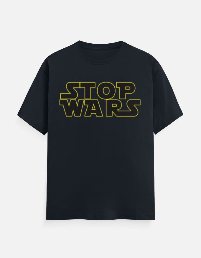 C-Labs Stop Wars Classic Crew T-Shirt Navy Blue Front_1_c_3_84d78b16-8ba0-43e7-a821-a4c41d814910