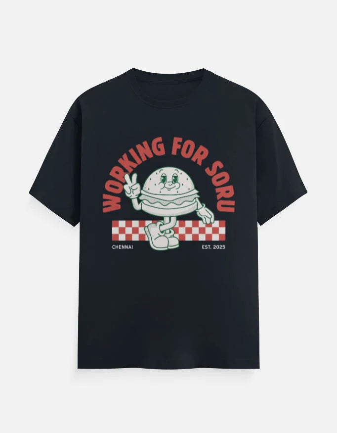 C-Labs Working For Soru Classic Crew T-Shirt Navy Blue Front_1_c_3_86ebe357-b7dd-44e7-b675-670d9fbb838c