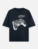 C-Labs Let's Play Oversized Classic T-Shirt Navy Blue Front_1_c_3_8718a5d8-72ec-4981-b694-a18c23c6db5c