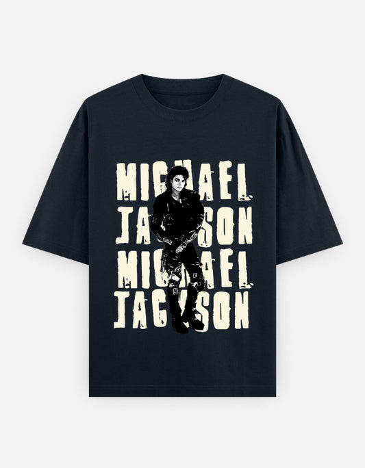 C-Labs Michael Jackson Oversized Classic T-Shirt Navy Blue Front_1_c_3_8f1a463f-eb97-44df-ae17-4111cd11749b