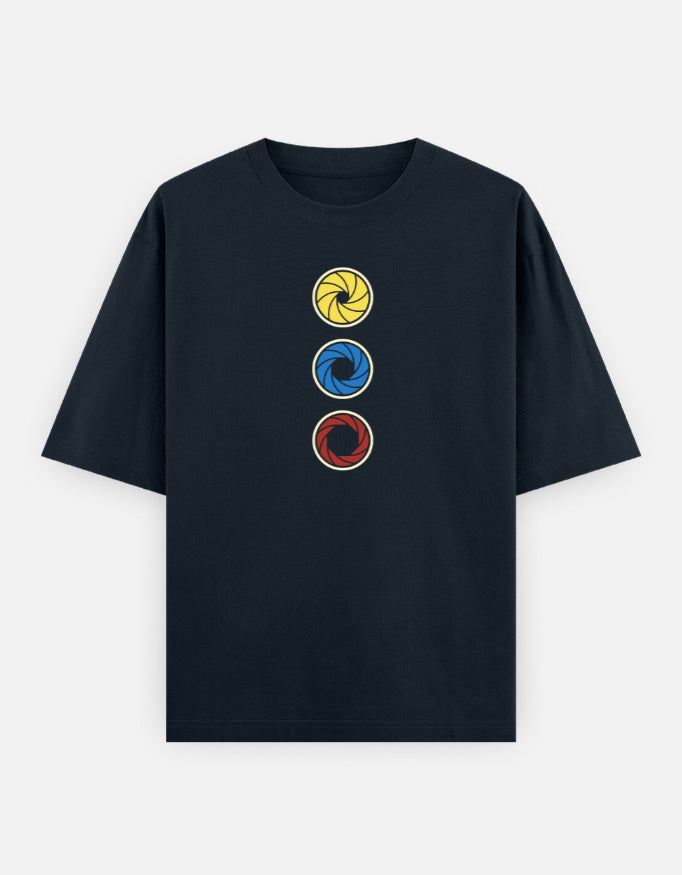C-Labs Camera Focus Oversized Classic T-Shirt Navy Blue Front_1_c_3_93b12850-b36c-4b59-b945-64fa6b6bb22f