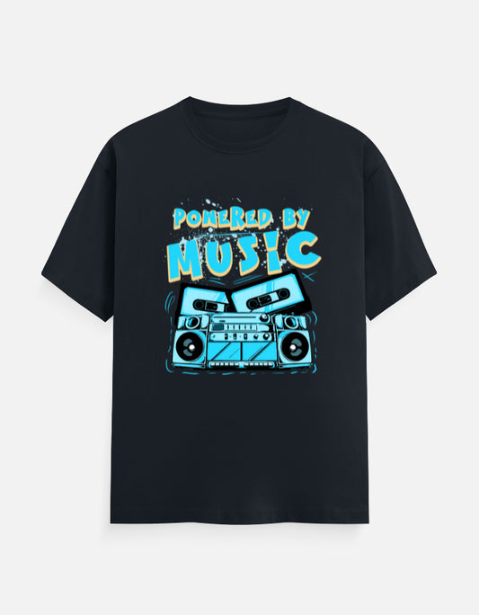 C-Labs Powered By Music Classic Crew T-Shirt Navy Blue Front_1_c_3_942115d0-6774-4ac5-80a9-4bfc4bdd9e32