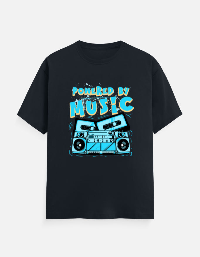 C-Labs Powered By Music Classic Crew T-Shirt Navy Blue Front_1_c_3_942115d0-6774-4ac5-80a9-4bfc4bdd9e32