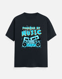 C-Labs Powered By Music Classic Crew T-Shirt Navy Blue Front_1_c_3_942115d0-6774-4ac5-80a9-4bfc4bdd9e32