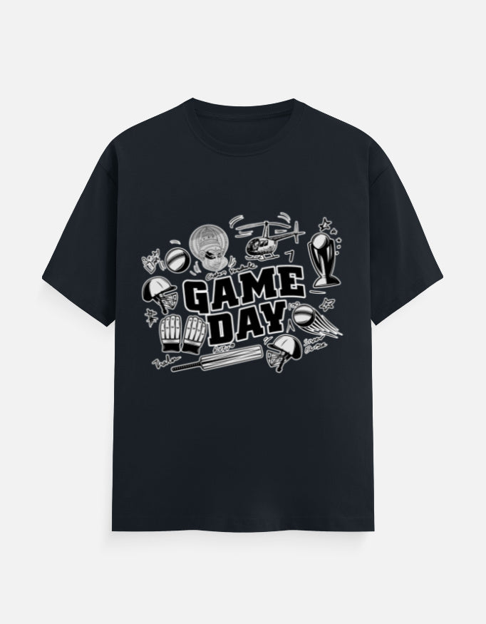 C-Labs Game Day CSK Theme Classic Crew T-Shirt Navy Blue Front_1_c_3_9fc08c7a-93a1-4c6b-bc71-2a3c86a157c9