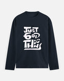 C-Labs Just God Things Full Sleeve T-Shirt Navy Blue Front_1_c_3_a9b7f367-dca0-4453-a2e2-4fec3358a6a7