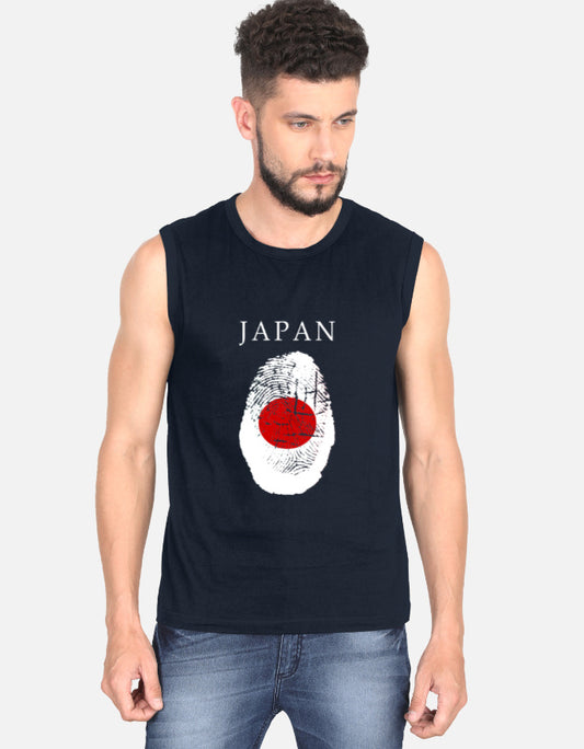 C-Labs Japan Sleeveless T-Shirt Navy Blue Front_1_c_3_b299f941-e0bd-46a8-bb4b-3f9f950a651d