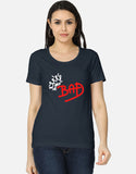 C-Labs Bad Women's Classic T-Shirt Navy Blue Front_1_c_3_b3375035-4850-4ee4-8ec7-4eb0f6a1836f