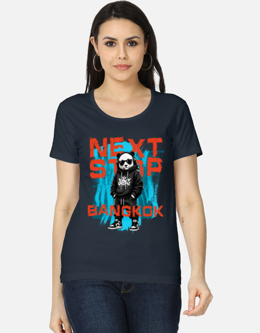 C-Labs Next Stop: Bangkok Women's Classic T-Shirt Navy Blue Front_1_c_3_b6a261e4-0f87-47f5-ab35-eef133dca666