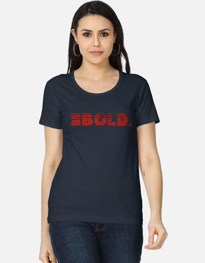 C-Labs Be Bold Women's Classic T-Shirt Navy Blue Front_1_c_3_c7123df2-5589-4a1c-b774-5862af2c4ec9