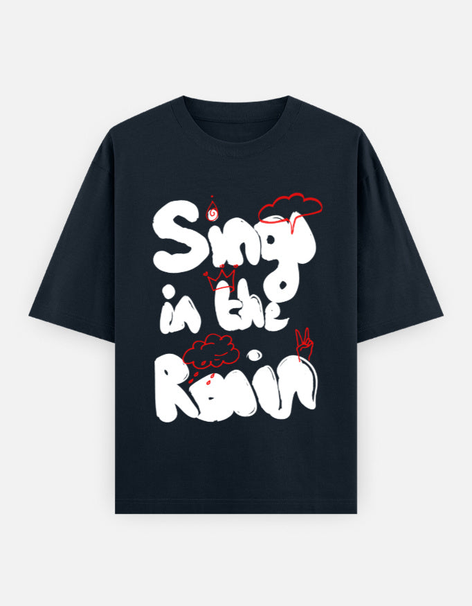 C-Labs Sing in the Rain Oversized Classic T-Shirt Navy Blue Front_1_c_3_ce5ab212-4ed9-4ce8-a170-416e5241b42e