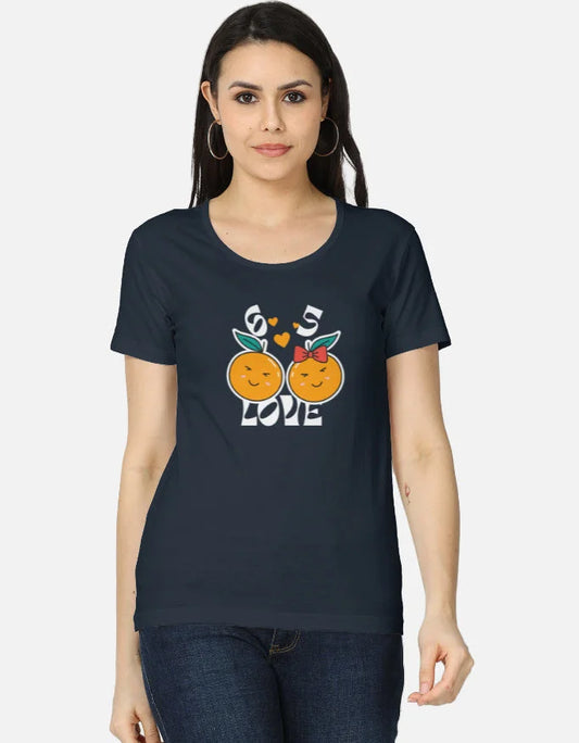 C-Labs Orange Women's Classic T-Shirt Front_1_c_3_cf878599-1a83-450e-bec2-7c9aef398492