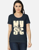 C-Labs Music Women's Classic T-Shirt Navy Blue Front_1_c_3_d3798bd6-0855-4757-ab1f-ba3a1de00914