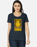 C-Labs Music Makes the Pain Fade Women's Classic T-Shirt Navy Blue Front_1_c_3_d4fa5ec5-07d8-4f81-91ce-8bf24a0010f5