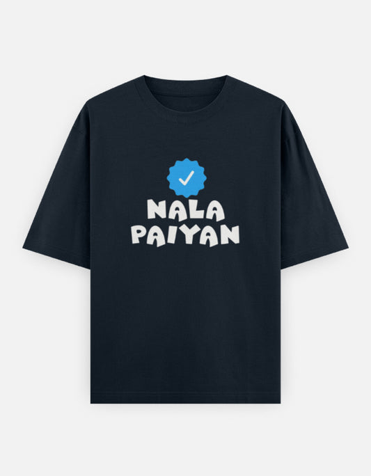 C-Labs Nala Paiyan Oversized Classic T-Shirt Navy Blue Front_1_c_3_d5b4d96d-8c91-4436-bef9-2d07a2148560