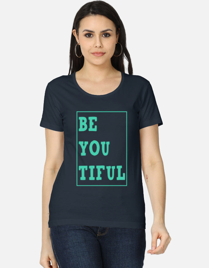 C-Labs Be You Tiful Women's Classic T-Shirt Navy Blue Front_1_c_3_d7661551-f48b-4325-9ba5-e068119590f6
