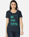 C-Labs Be You Tiful Women's Classic T-Shirt Navy Blue Front_1_c_3_d7661551-f48b-4325-9ba5-e068119590f6