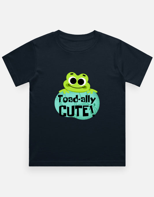 C-Labs Toadly-Cute Boy Classic Crew T-Shirt Navy Blue Front_1_c_3_dd989cae-39f5-4e2a-b8fd-61f2483ce15b