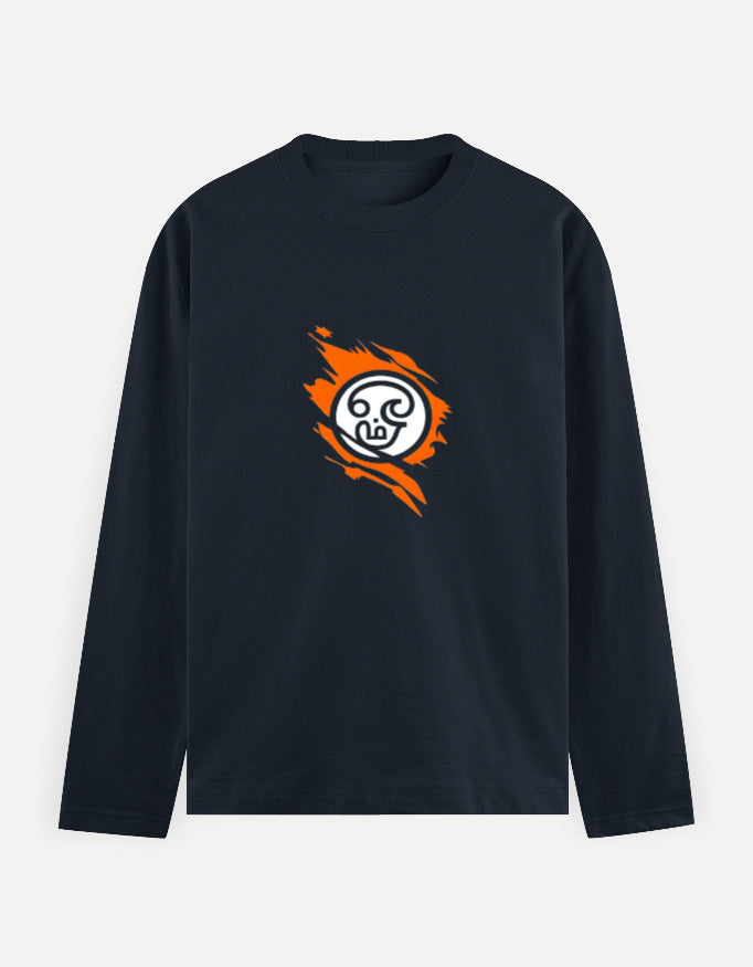 C-Labs Om Full Sleeve T-Shirt Navy Blue Front_1_c_3_de50cbc7-2e3e-473f-bf05-67034cf9ef69