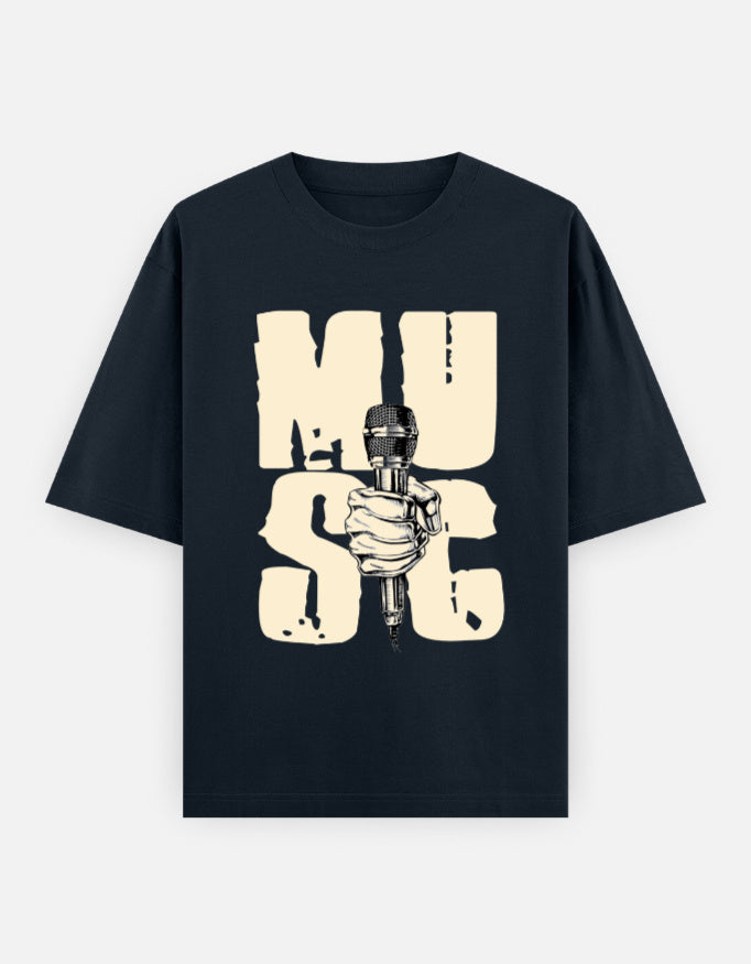 C-Labs Music Oversized Classic T-Shirt Navy Blue Front_1_c_3_e0797486-0ca2-4b39-8005-ef972fa53dc0