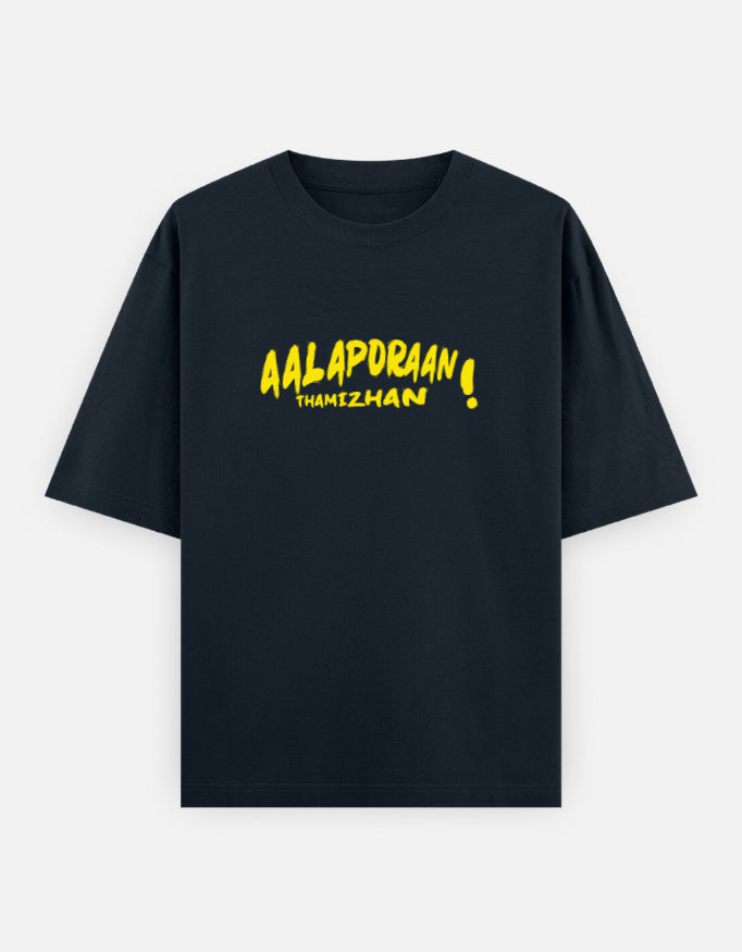 C-Labs Aalaporan Tamizhan Oversized Classic T-Shirt Navy Blue Front_1_c_3_e1d4df39-340c-417c-9212-39b35c1839bb