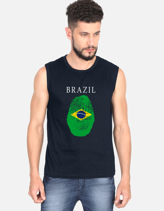 C-Labs Brazil Sleeveless T-Shirt Navy Blue Front_1_c_3_e326adaa-cc2a-4ad8-a477-898ca8d4b6c5
