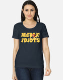 C-Labs Allergic to Idiots Women's Classic T-Shirt Navy Blue Front_1_c_3_f360fd56-229a-4c58-9cab-13b1f4cda077