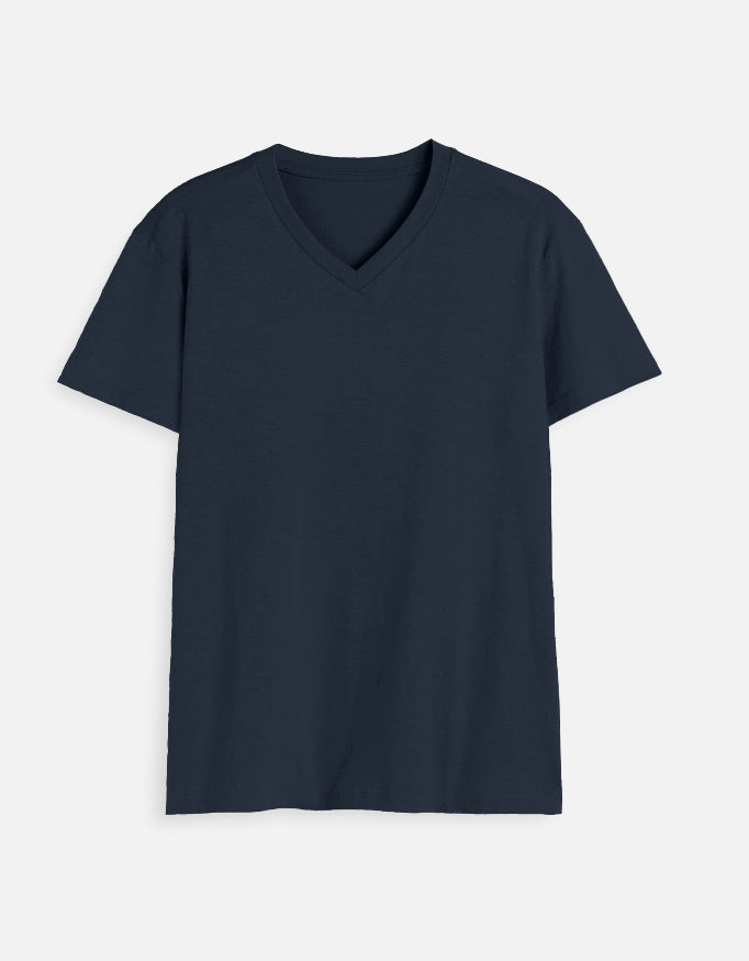 C-Labs C-Standard: V Neck T-Shirt V-Neck T-Shirt Navy Blue Front_1_c_3_f3678393-fade-41eb-9a62-4c1e3caa80b7