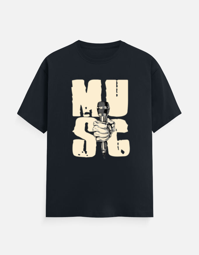 C-Labs Music Classic Crew T-Shirt Navy Blue Front_1_c_3_f48c4040-e108-42ef-ae64-c09e1307ab92
