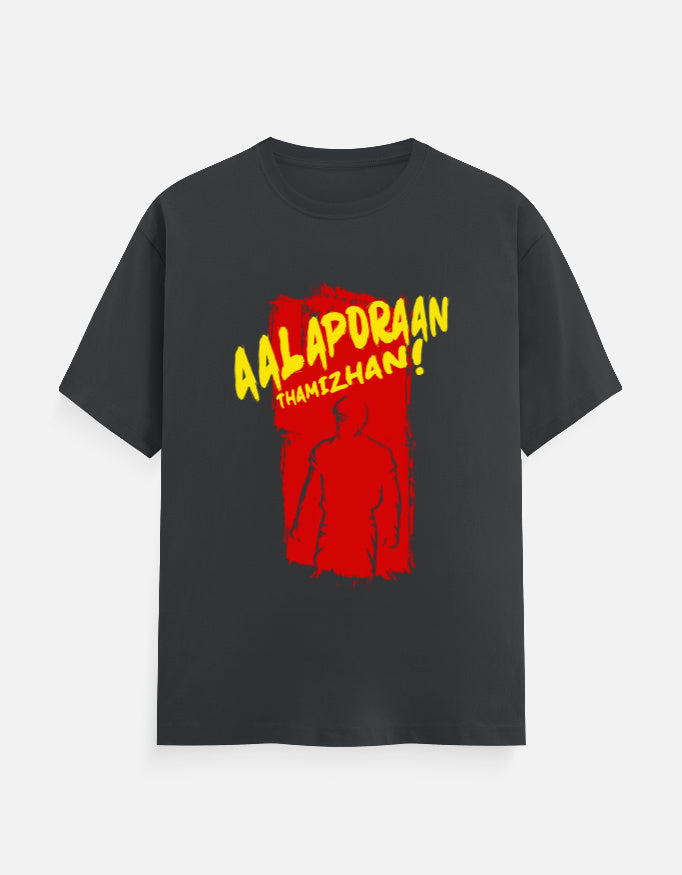 C-Labs Aalaporan Tamizhan Classic Crew T-Shirt Steel Grey Front_1_c_40_28e08e36-4140-4352-9d16-544ec92702be