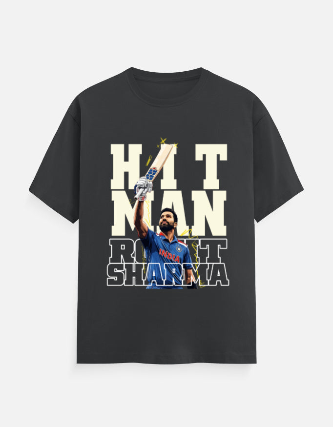 C-Labs Hit Man Rohit Sharma Classic Crew T-Shirt Steel Grey Front_1_c_40_eed57e2a-984b-4bfc-b8b0-65fcdd8ac557