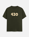 C-Labs 420 Classic Crew T-Shirt Olive Green Front_1_c_41_1cd2df70-87a8-4b3d-92fe-28602cf5ef3e