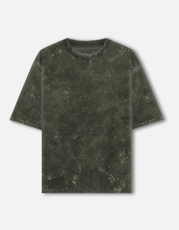 C-Labs C-Standard: Acid Washed Oversized Tee Acid Wash Oversized Tee Olive Green Front_1_c_41_22849474-1266-4bb4-b4f6-78f25894708e
