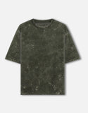 C-Labs C-Standard: Acid Washed Oversized Tee Acid Wash Oversized Tee Olive Green Front_1_c_41_22849474-1266-4bb4-b4f6-78f25894708e