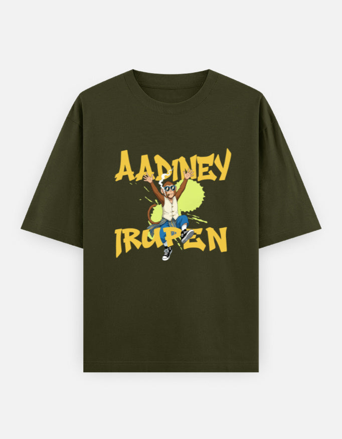 C-Labs Aadiney Irupen Oversized Classic T-Shirt Olive Green Front_1_c_41_455219f5-7501-41ed-974c-2549a84c1a4b
