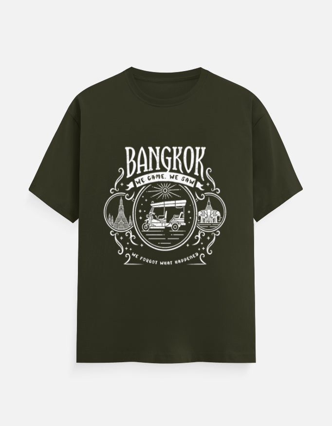 C-Labs Bangkok: We Came, We Saw Classic Crew T-Shirt Olive Green Front_1_c_41_561514a3-656e-43d0-929b-217cdead215f