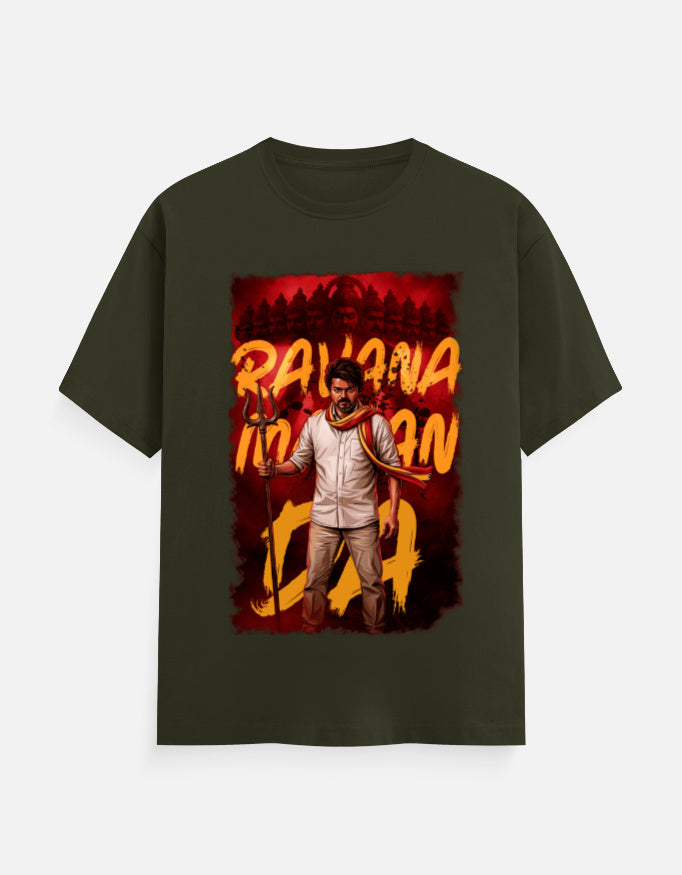C-Labs Ravana Mavan Da Classic Crew T-Shirt Olive Green Front_1_c_41_5d553d0f-41ea-4d1c-b082-192313135d5e