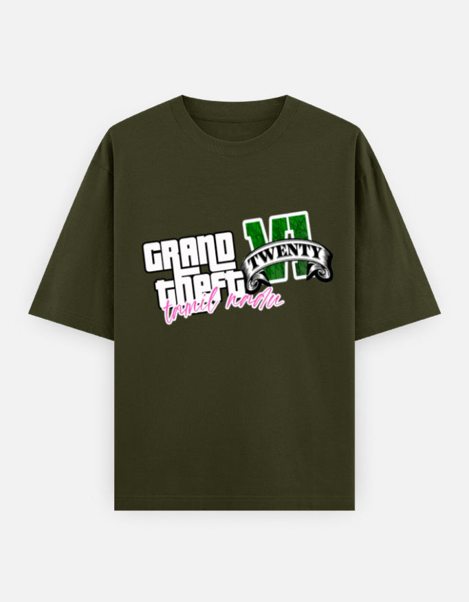 C-Labs Grand Theft Auto: Tamil Nadu Edition Oversized Classic T-Shirt Olive Green Front_1_c_41_637e53d0-0531-4cbc-a523-53059c496a27