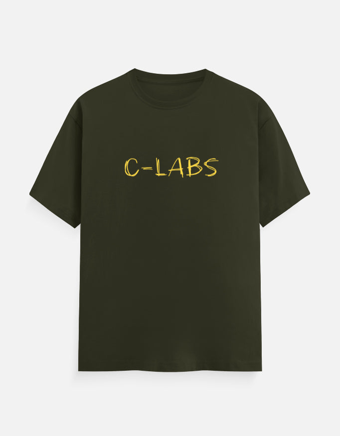 C-Labs C-LABS Scribble Classic Crew T-Shirt Olive Green Front_1_c_41_7f456259-337f-46f3-84ed-a1456009d941