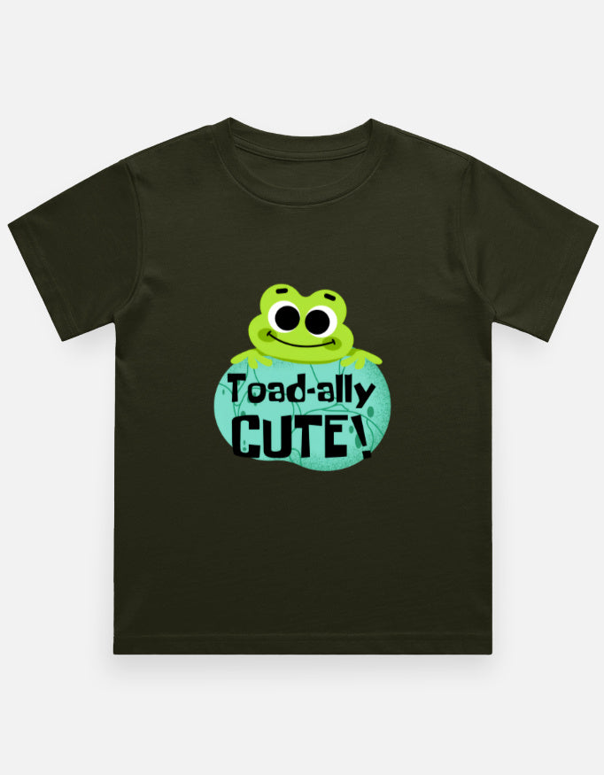 C-Labs Toadly-Cute Boy Classic Crew T-Shirt Olive Green Front_1_c_41_87424e2f-71de-4a8d-80ce-765d6b1223c5