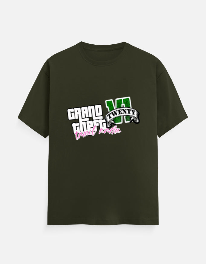 C-Labs Grand Theft Auto: Tamil Nadu Edition Classic Crew T-Shirt Olive Green Front_1_c_41_8962d1ab-4971-45f9-9e77-ba8b019bca0a