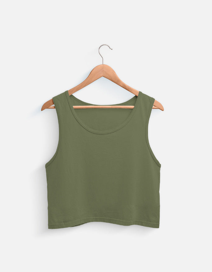 C-Labs C-Minimal: Crop Tank Crop Tank Olive Green Front_1_c_41_92a29e03-c928-458f-9653-4f931c5bc5b8