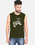 C-Labs Let's Play Sleeveless T-Shirt Olive Green Front_1_c_41_9b0f6a39-ad09-4244-80e6-a14e53226fdf