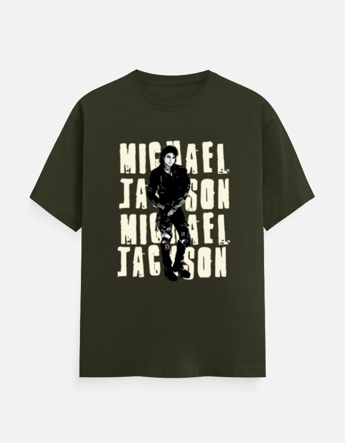 C-Labs Michael Jakson Classic Crew T-Shirt Olive Green Front_1_c_41_9e930869-1b3d-45c1-ae45-45e8534d6edf