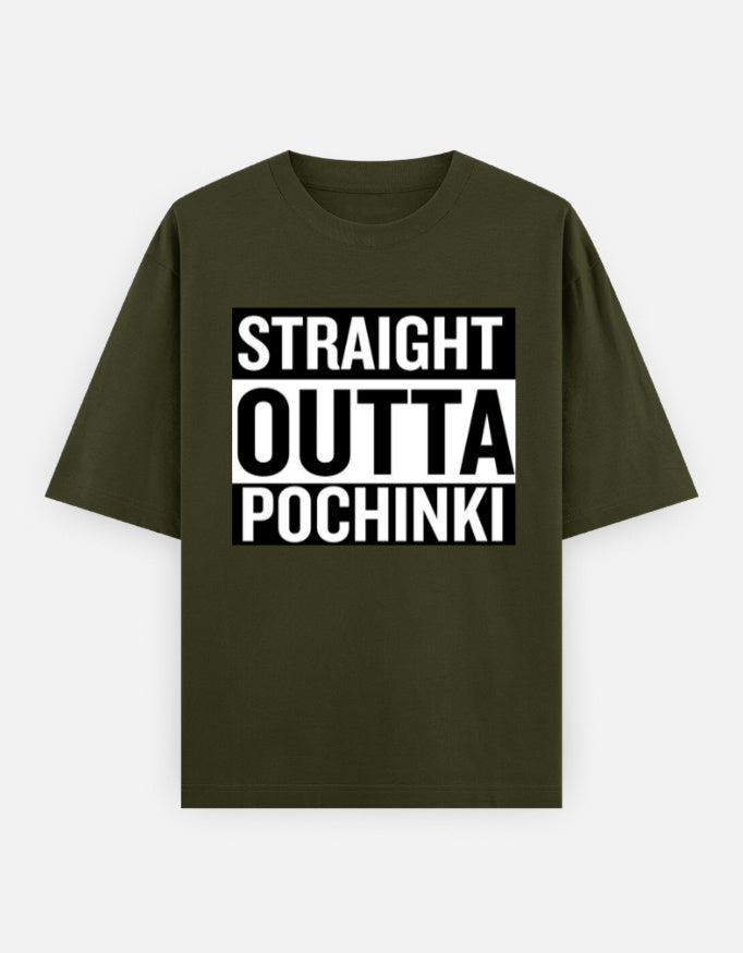 C-Labs Straight Outta Pochinki Oversized Classic T-Shirt Olive Green Front_1_c_41_a34797ab-98f1-4d77-b5f8-a1d72788438f