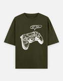 C-Labs Let's Play Oversized Classic T-Shirt Olive Green Front_1_c_41_b018fed2-d873-4bd4-9f7f-5f37a46e68ab