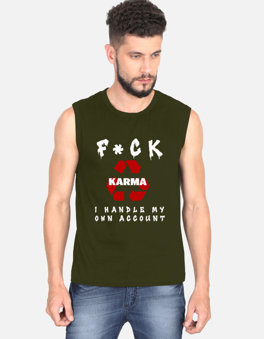 C-Labs Karma Sleeveless T-Shirt Olive Green Front_1_c_41_b51d5e0f-d542-4310-911c-5f8e1808788b
